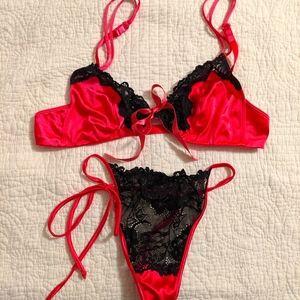 Victoria's Secret bra and thong